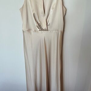 Banana Republic Elegant Beige Midi Dress